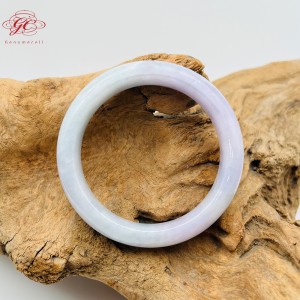 【肌容雪】天然緬甸A貨紫羅蘭翡翠手鐲 編號736 (鐲寬54.5mm #20號)