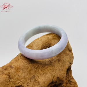 【肌容雪】天然緬甸A貨紫羅蘭翡翠手鐲 編號736 (鐲寬54.5mm #20號)