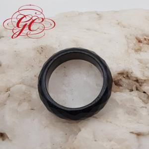 【肌容雪】天然緬甸A貨墨翡翠戒指 編號617