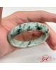 【肌容雪】天然緬甸A貨飄花翡翠手鐲 編號15 (鐲寬 58.0mm #18.5號)