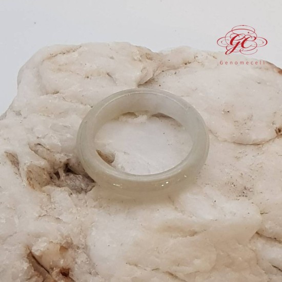 【肌容雪】天然緬甸A貨冰糖雪梨翡翠戒指 編號633
