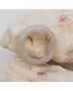 【肌容雪】天然緬甸A貨白底飄花翡翠戒指 編號634 