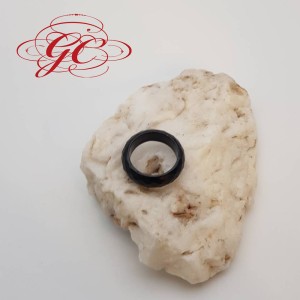 【肌容雪】天然緬甸A貨墨翡翠戒指 編號619