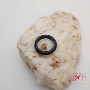 【肌容雪】天然緬甸A貨墨翡翠戒指 編號620