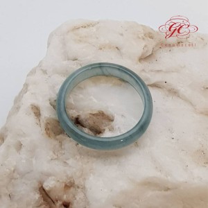 【肌容雪】天然緬甸A貨冰藍翡翠戒指 編號623 