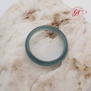 【肌容雪】天然緬甸A貨冰藍翡翠戒指 編號624