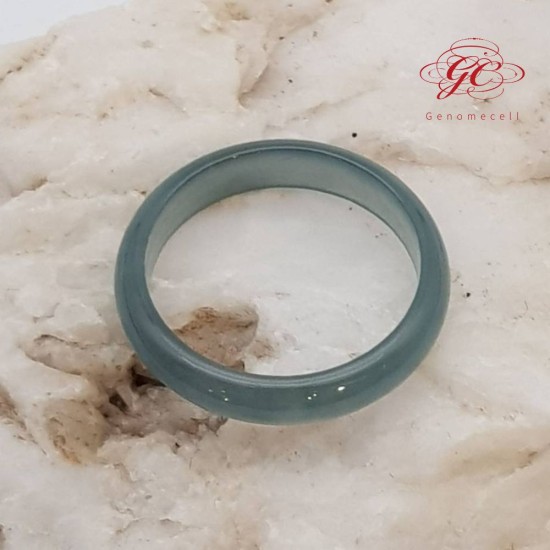【肌容雪】天然緬甸A貨冰藍翡翠戒指 編號624