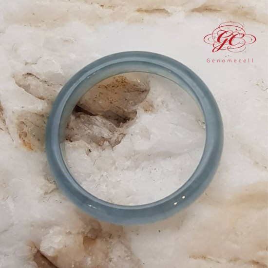 【肌容雪】天然緬甸A貨冰藍翡翠戒指 編號625 