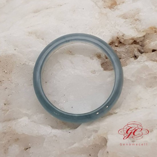 【肌容雪】天然緬甸A貨冰藍翡翠戒指 編號625 