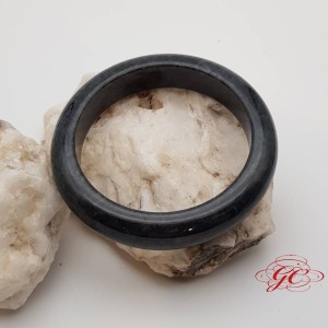 【肌容雪】天然緬甸A貨烏雞翡翠手鐲 編號83 (鐲寬57mm #18.5號)
