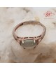 【肌容雪】天然緬甸A貨冰翡翠蛋面戒指 編號503