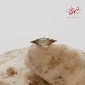 【肌容雪】天然緬甸A貨冰翡翠蛋面戒指 編號503