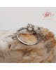 【肌容雪】天然緬甸A貨冰翡翠蛋面戒指 編號504