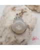 【肌容雪】緬甸天然A貨翡翠白冰翡翠平安扣吊墜 編號514 