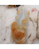 【肌容雪】天然緬甸A貨黃翡翠玉蘭花吊飾 編號515