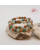 【肌容雪】天然緬甸A貨多色翡翠手串 編號520