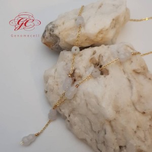 【肌容雪】天然緬甸A貨白冰翡翠葫蘆造型項鍊 編號597