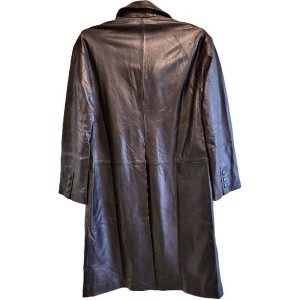 二手奢侈品普拉達Prada小牛皮外套(9.9新, 肩48胸48長104)-編號L237