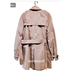 二手奢侈品巴寶麗Burberry風衣外套(全新閒置品, 肩46胸50長96／官碼XL)-編號L248