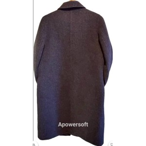 二手奢侈品香奈兒中古款手工外縫線刺繡羊毛外套(9.9新, 肩40胸52長100)-編號S17