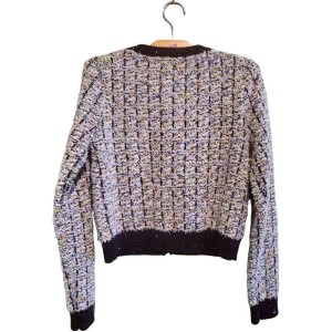 二手奢侈品Chanel香奈兒針織開衫 (9.9新, 肩38胸42長50)-編號S128