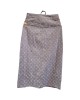 二手奢侈品LV路易威登灰色 Monogram 牛仔鉛筆裙(9.9新, 腰33臀46長80)-編號S135