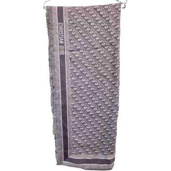 二手奢侈品Dior迪奧Dior Oblique 披肩 (9.9新, 長140寬140)-編號S139