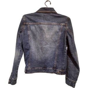 二手奢侈品Chanel香奈兒牛仔夾克 (9.9新, 肩38胸48長68)-編號S142