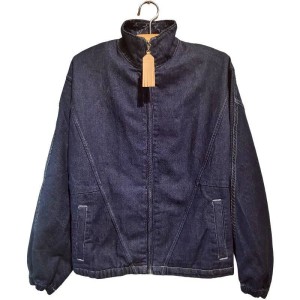 二手奢侈品LV路易威登拉鏈牛仔外套(9.9新, 肩38胸48長68)-編號S143