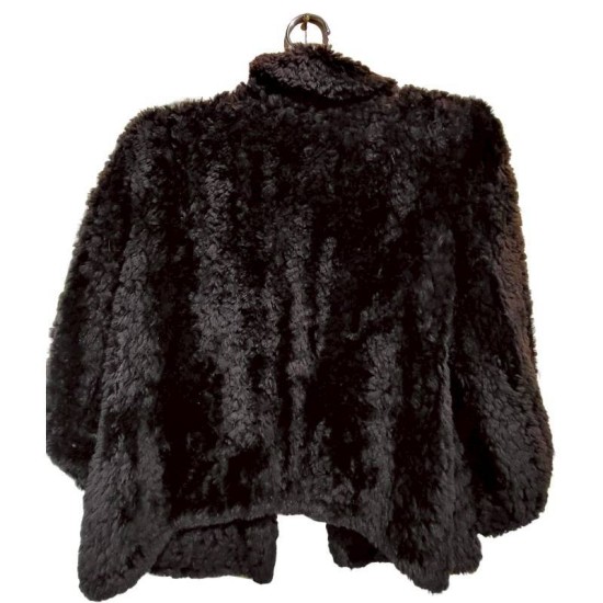 二手奢侈品Chalk皮草加拿大编幟修身海狸绒短款夾克 (9.9新, 肩42胸54長54)-編號S144