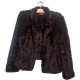 二手奢侈品Chalk皮草加拿大编幟修身海狸绒短款夾克 (9.9新, 肩42胸54長54)-編號S144