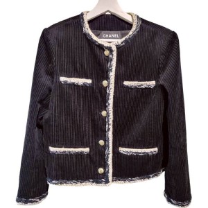 二手奢侈品Chanel香奈兒秋冬系列外套 (9.9新, 肩38×胸42×長57)-編號S148