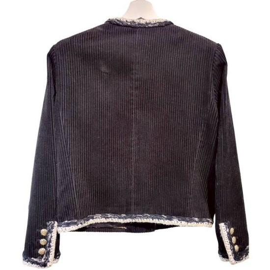 二手奢侈品Chanel香奈兒秋冬系列外套 (9.9新, 肩38×胸42×長57)-編號S148