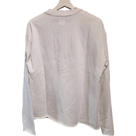 二手奢侈品Chanel香奈兒白色長袖打底上衣(9.9新, 肩58×胸56×長65)-編號S162