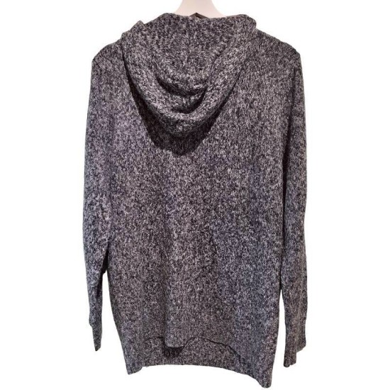 二手奢侈品Chanel香奈兒秋冬系列企鵝圖案針織連帽衫(9.9新, 肩42×胸52×長80)-編號S163