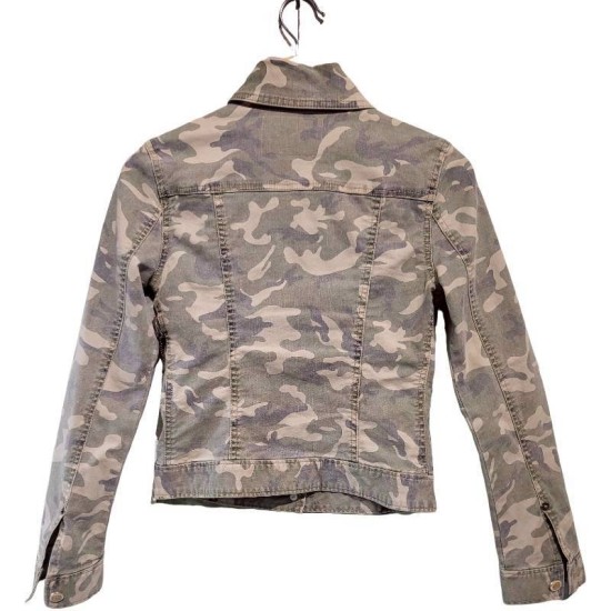 二手奢侈品Louis Vuitton路易威登迷彩牛仔夾克(9.9新, 肩36×胸38×長50)-編號S168