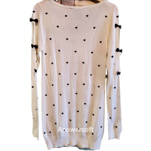 二手奢侈品YSL聖羅蘭米白色羊毛綿質洋裝(9.9新, 肩42胸42長77)-編號S28