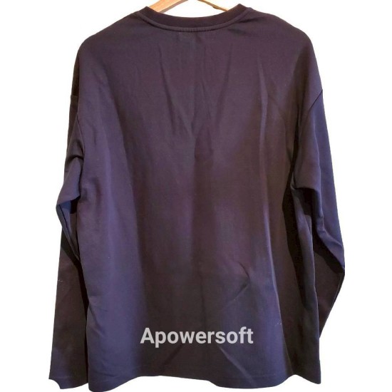 二手奢侈品miumiu藏青色綿質上衣(9.9新, 肩55胸57長63)-編號S30