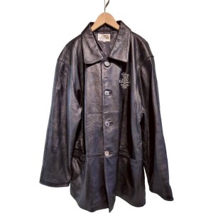 二手奢侈品愛瑪仕Hermès小牛皮外套 (9.9新, 肩50胸58長85)-編號S40