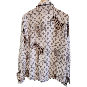 二手奢侈品LV路易威登動物園限量長衫 (9.9新, 肩36胸46長62)-編號S50