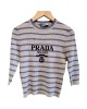 二手奢侈品普拉達Prada 25春夏新款針織中袖 (9.9新, 肩36胸42長46)-編號S51