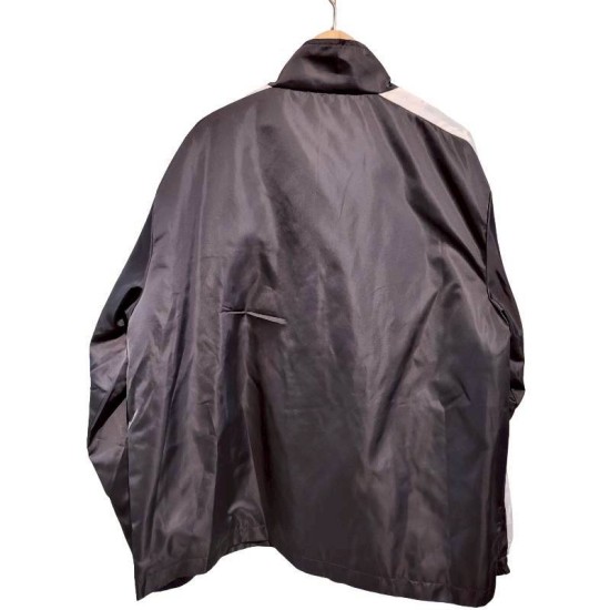 二手奢侈品LV路易威登黑白拼接風衣外套 (9.9新, 肩44胸56長66)-編號S58