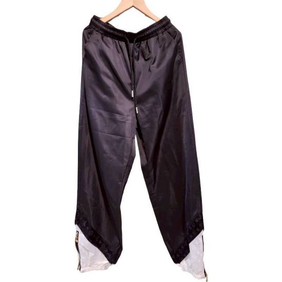 二手奢侈品LV路易威登黑白拼接風衣長褲 (9.9新, 腰36臀45長106)-編號S59