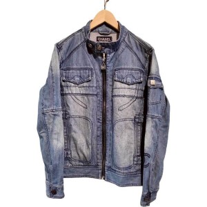 二手奢侈品香奈兒Chanel牛仔夾克 (9.9新, 肩40胸50長62)-編號S81
