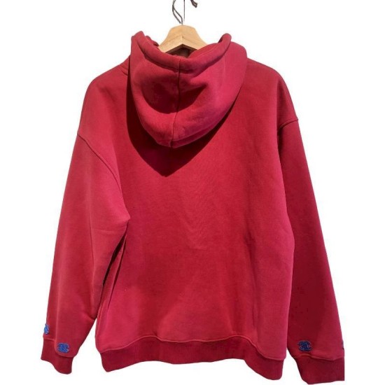 二手奢侈品香奈兒Chanel連帽衛衣連帽衫 (9.9新, 肩60胸70長70)-編號S83