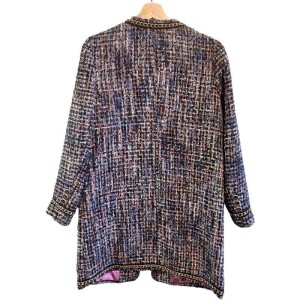 二手奢侈品香奈兒Chanel精品店的粗花呢夾克外套 (9.9新, 肩38胸50長90)-編號S84