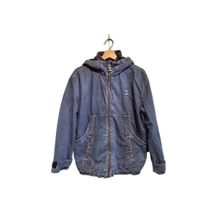 二手奢侈品香奈兒Chanel牛仔連帽外套 (9.9新, 肩52胸56長74)-編號S90