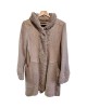 二手奢侈品CHANEL香奈兒淺棕色大衣 (9.9新, 肩40胸46長82)-編號S95