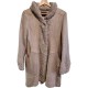 二手奢侈品CHANEL香奈兒淺棕色大衣 (9.9新, 肩40胸46長82)-編號S95