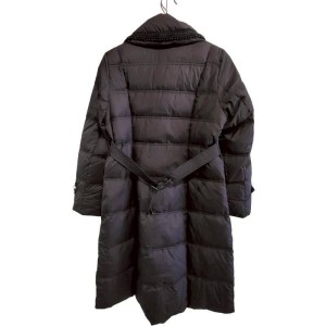 二手奢侈品香奈兒Chanel黑色羽絨外套 (9.9新, 肩40胸40長110)-編號S97